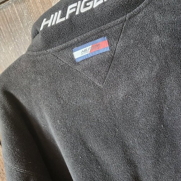 Hilfiger Athletics Men’s XL Black Long Sleeve Black 1/4 Zip Fleece Pullover - Picture 5 of 11